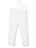 Ermanno Scervino Junior Slim-fit Trousers, Girl's, Size: 12 Yrs, White