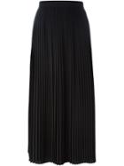 Kenzo Pleated Midi Skirt, Women's, Size: 38, Black, Polyester
