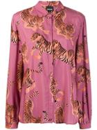 Just Cavalli Tiger Print Shirt - Pink
