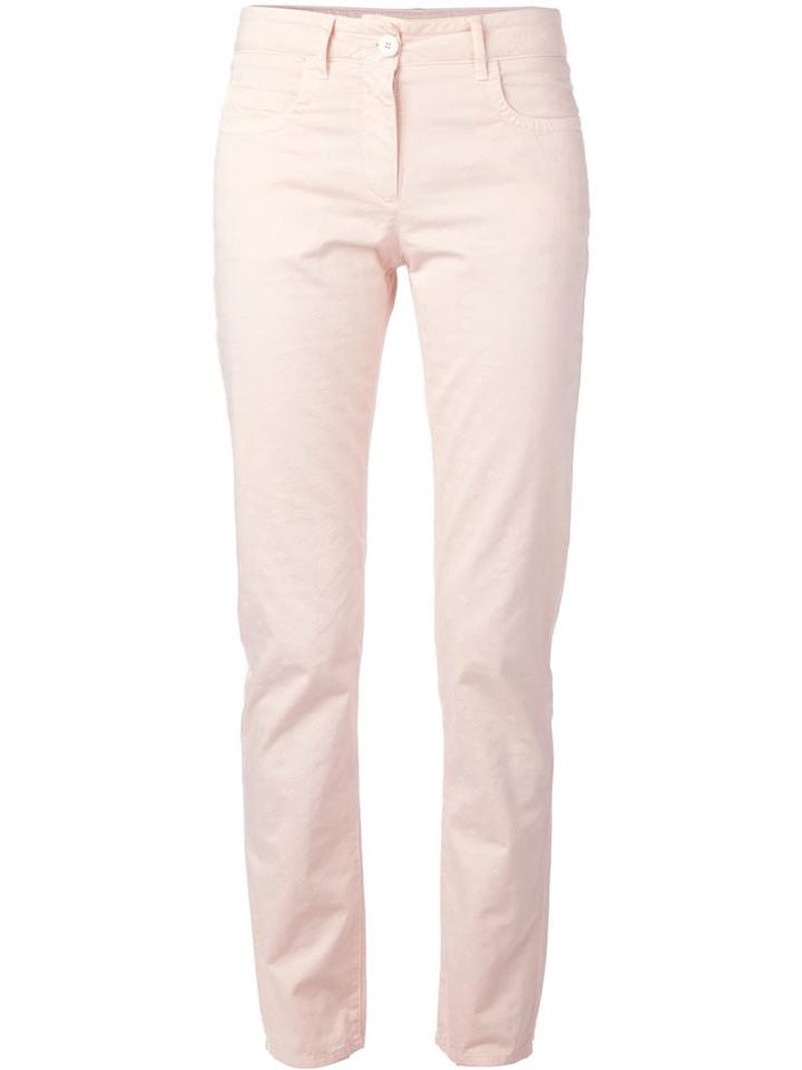 Incotex Patterned Skinny Jeans, Women's, Size: 27, Pink/purple, Cotton/spandex/elastane