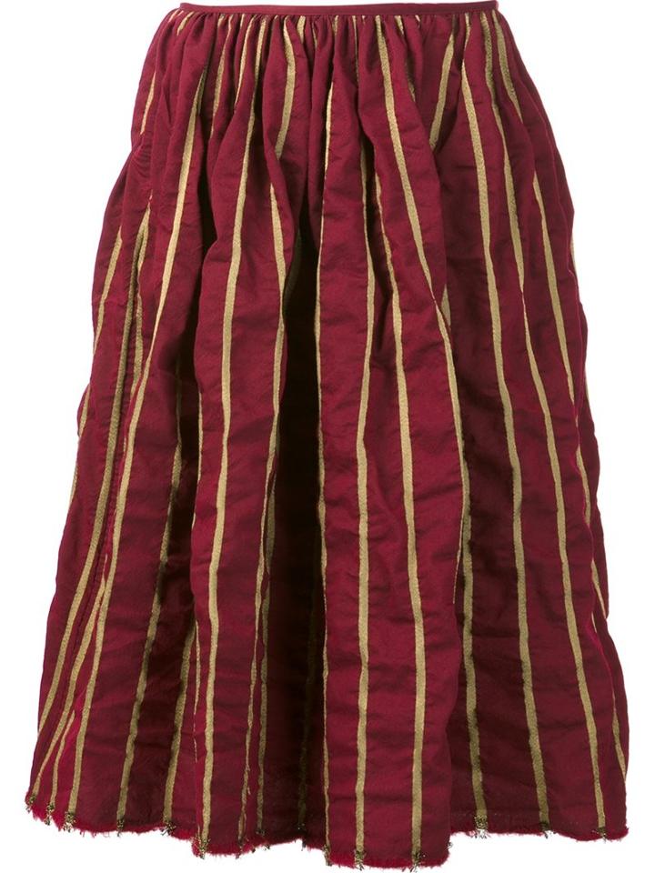 Uma Wang Striped Full Skirt