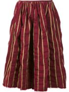 Uma Wang Striped Full Skirt