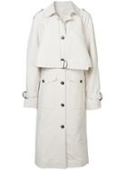 Rejina Pyo Button Detail Trench Coat - Nude & Neutrals