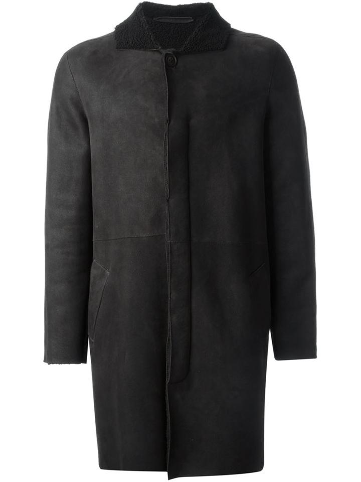 Salvatore Santoro Shearling Collar Coat