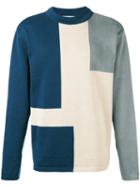 Études - Block Design Sweater - Men - Cotton - M, Blue, Cotton