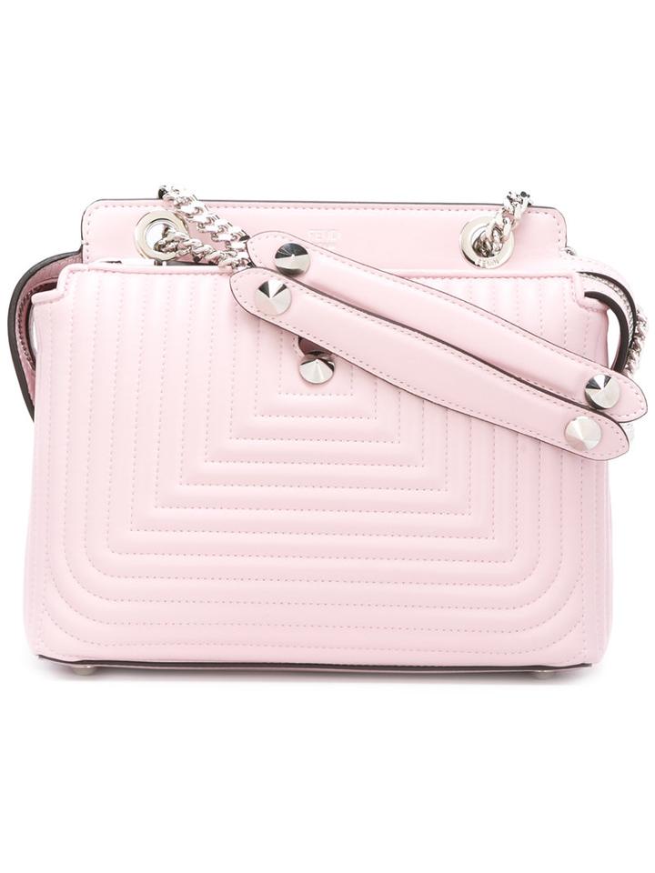 Fendi Dotcom Click Shoulder Bag, Women's, Pink/purple, Lamb Skin