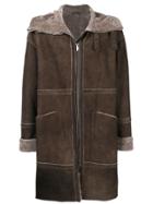 Desa 1972 Zipped Midi Coat - Brown