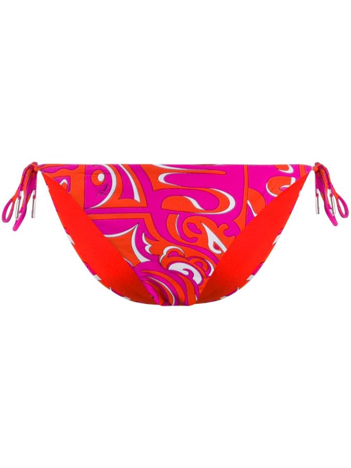 Emilio Pucci Printed Bikini Bottoms - Orange