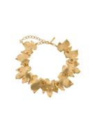Oscar De La Renta Grape Leaf Necklace - Gold