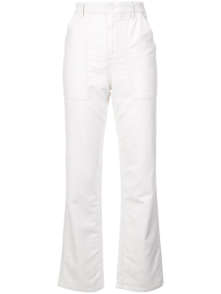 Rta Sergeant High Waist Trousers - White