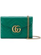 Gucci Mini Gg Marmont Matelassé Bag - Green