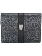 Dolce & Gabbana Leopard Print Clutch - Grey