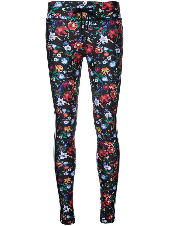 The Upside - Floral Print Fitness Leggings - Women - Polyester - M, Black
