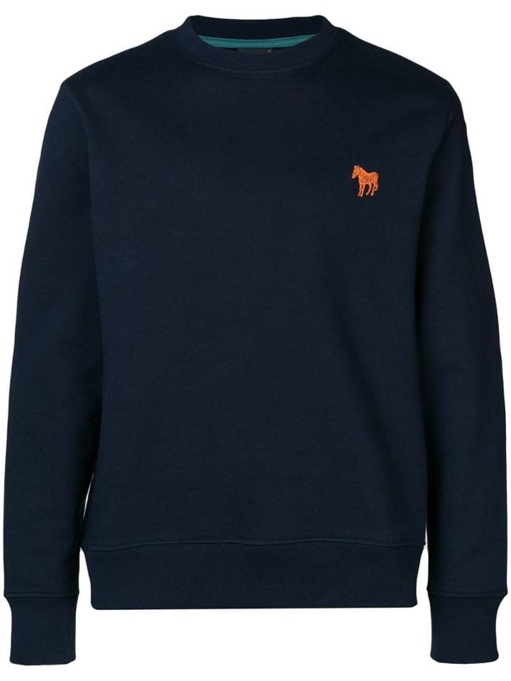 Ps Paul Smith Zebra Logo Sweatshirt - Blue