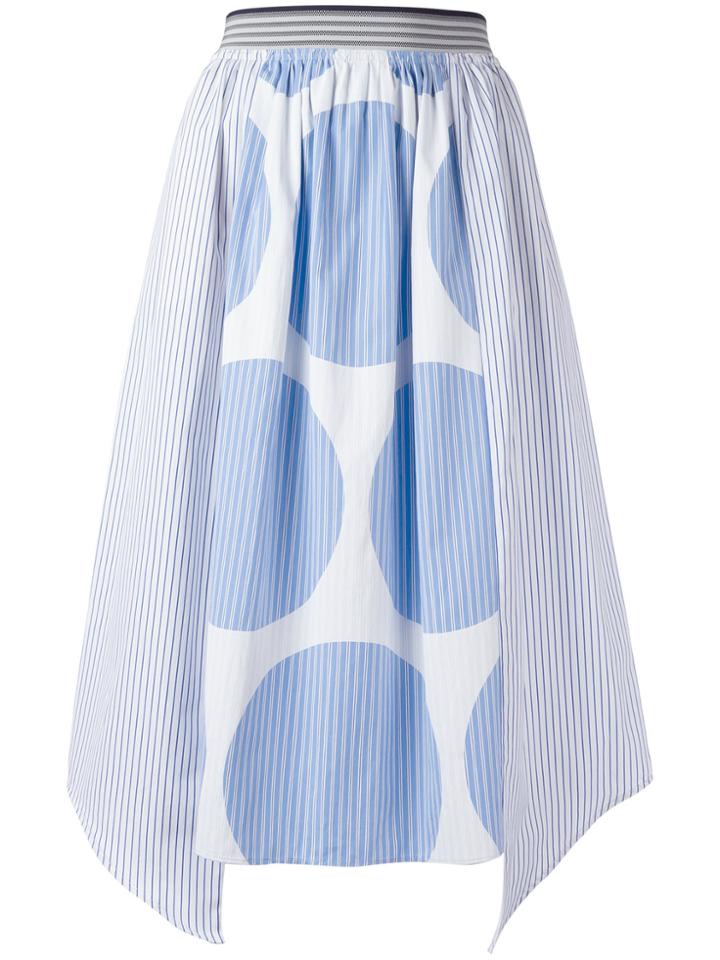 Stella Mccartney Stripe Panel Skirt - Blue