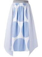 Stella Mccartney Stripe Panel Skirt - Blue