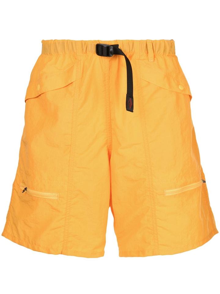 Battenwear Belted Camp Shorts - Orange