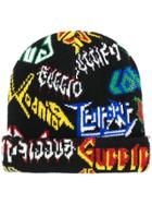 Gucci Multilogo Beanie Hat - Black