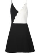 David Koma Colour Block Mini Dress, Women's, Size: 10, Black, Nappa Leather/acetate/viscose/spandex/elastane