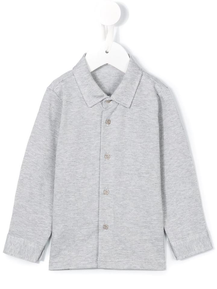 Il Gufo - Checked Shirt - Kids - Cotton - 6 Mth, Grey