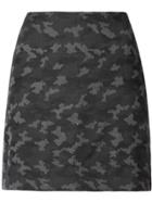 Nicole Miller Camouflage Mini Skirt - Black