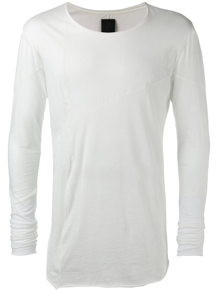 Thom Krom Long Sleeve T-shirt, Men's, Size: Small, White, Cotton