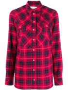 Iceberg Plaid Long-sleeve Shirt - Red