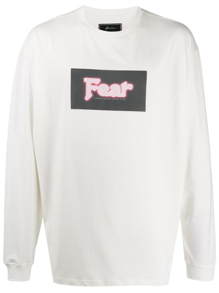 Paura Graphic Print Relaxed-fit Sweatshirt - White