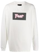 Paura Graphic Print Relaxed-fit Sweatshirt - White