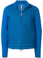 Save The Duck Puffer Panelled Jacket - Blue