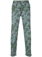 Jeckerson Print Fitted Trousers - Grey