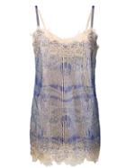 Ermanno Scervino Lace Slip Dress - Blue