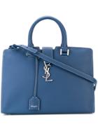 Saint Laurent Square Design Shoulder Bag - Blue