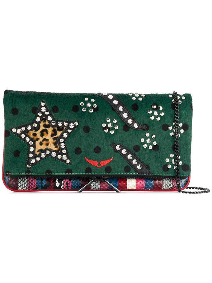 Zadig & Voltaire Rock Safari Clutch - Green