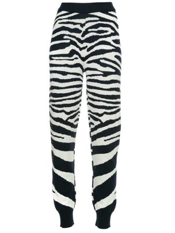 Sykes Zebra Print Track Pants - Black