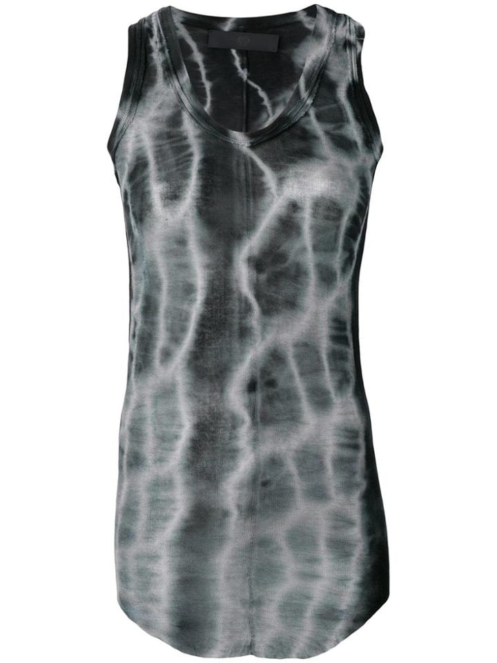 Marc Le Bihan Tie-dye Tank Top - Grey
