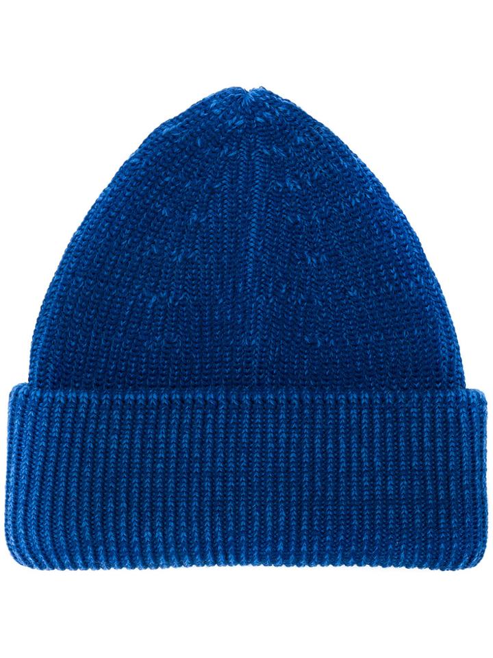 Roberto Collina Knitted Beanie - Blue