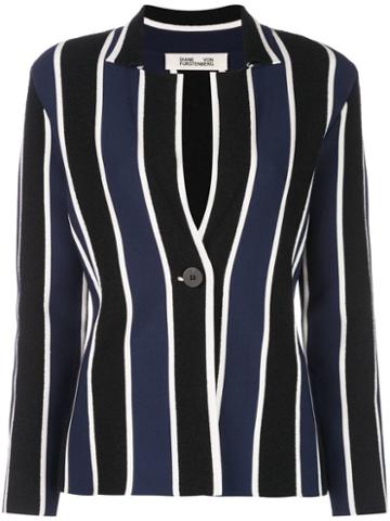 Diane Von Furstenberg Ashi Knit Blazer - Blue
