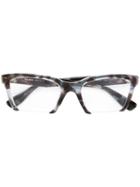 Miu Miu Eyewear Square Frame Glasses, Brown, Acetate