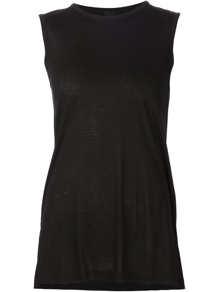 Vera Wang Bead Embroidery Tank Top, Women's, Size: M, Black, Viscose/glass