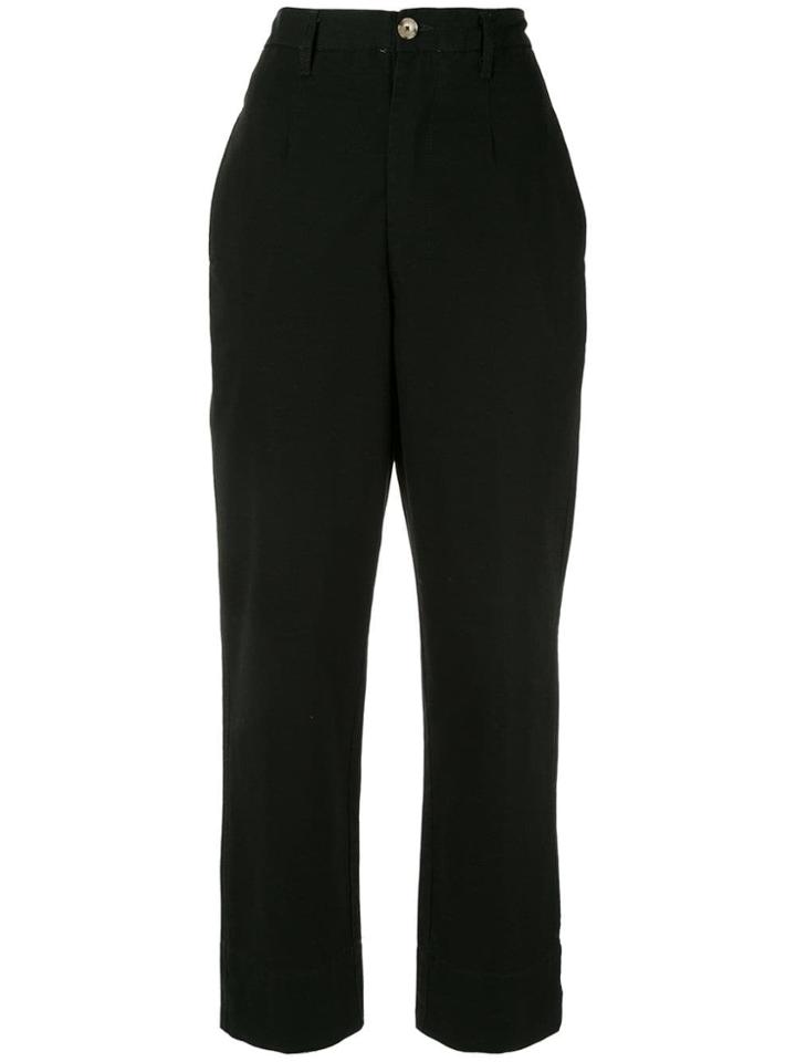 Bassike Straight-leg Tailored Trousers - Black