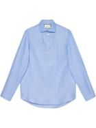 Gucci Cotton Oversize Shirt - Blue