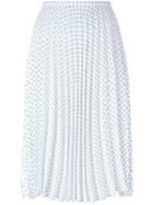 Jw Anderson Polka Dot Pleated Skirt - White