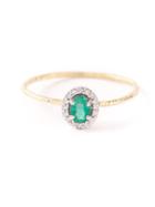 Wouters & Hendrix Gold Emerald & Diamonds Ring