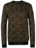 Just Cavalli Patterned Sweater - Brown