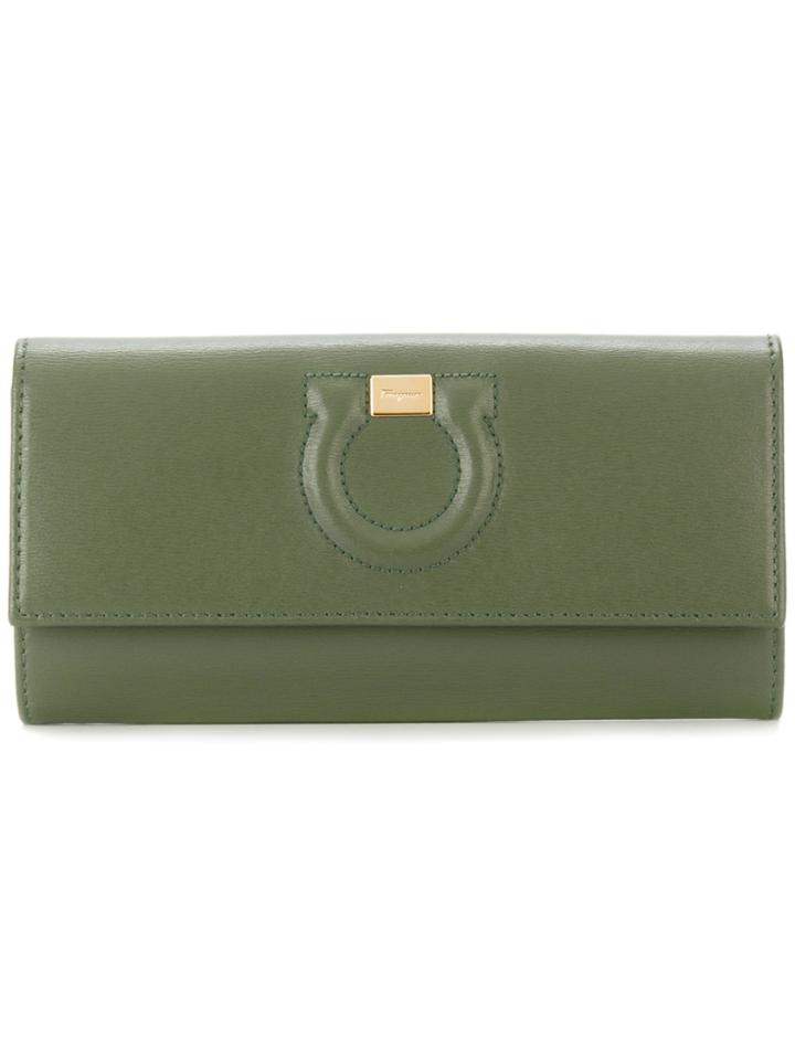Salvatore Ferragamo Gancio Wallet - Green