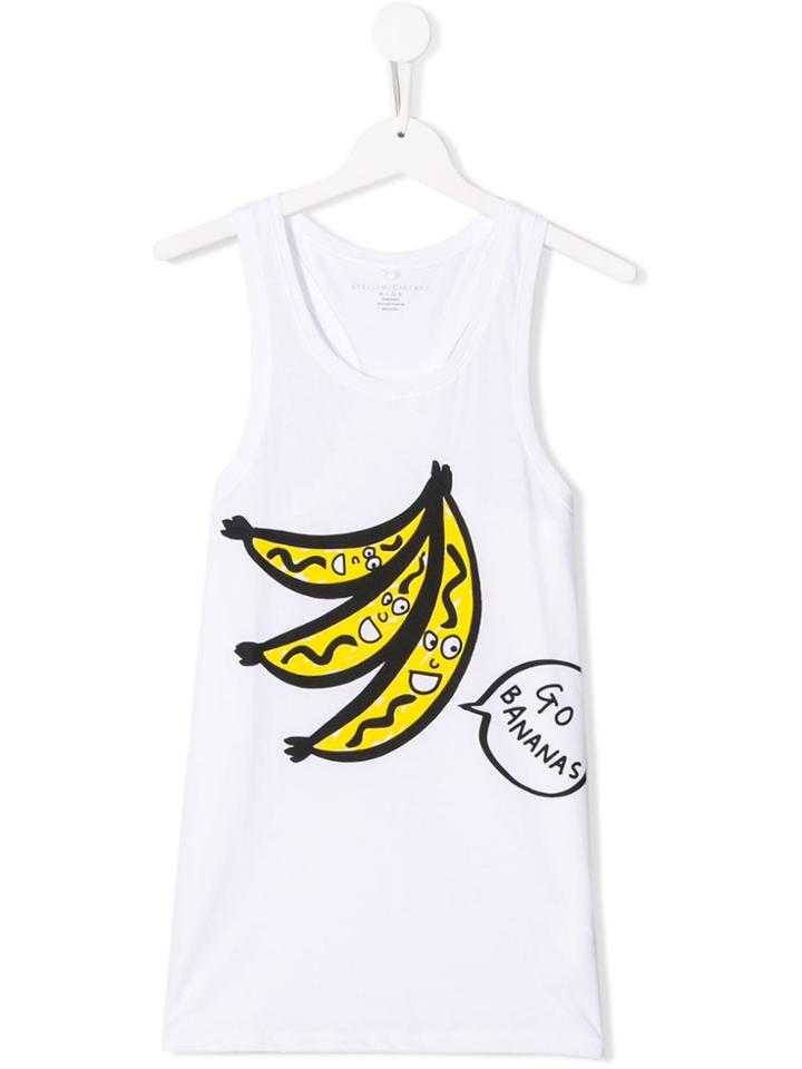 Stella Mccartney Kids Teen Go Bananas Tank Top - White