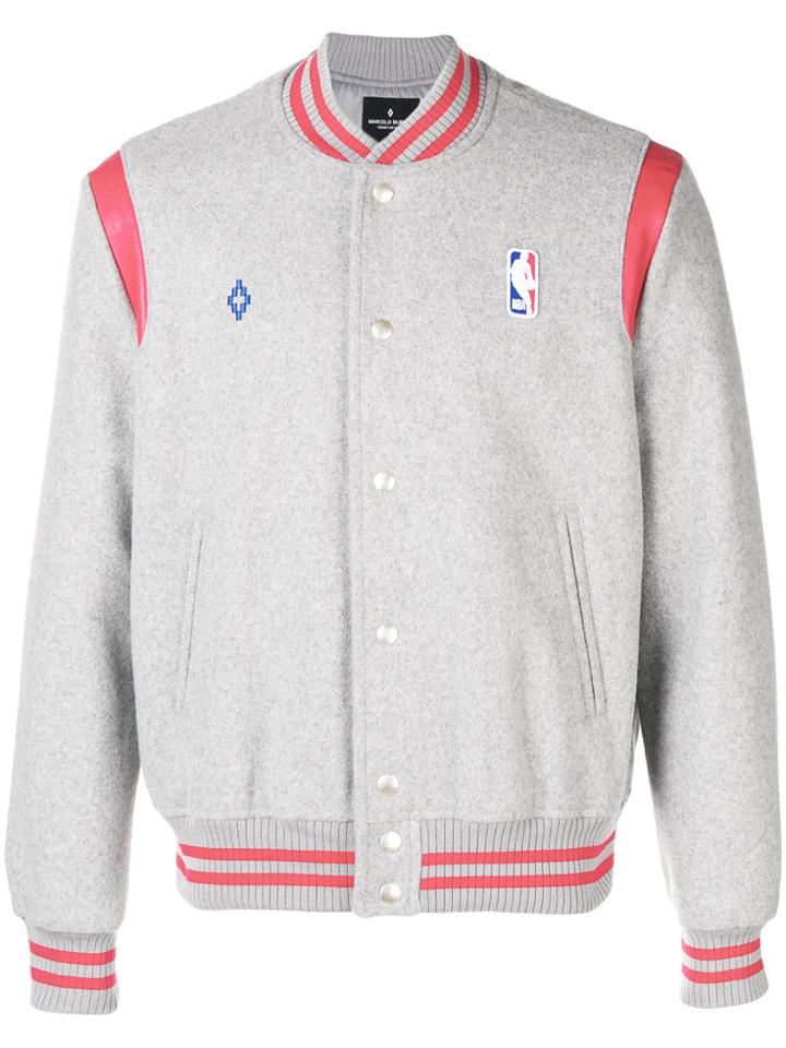 Marcelo Burlon County Of Milan Nba Varsity Jacket - Grey