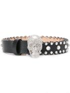 Philipp Plein Crystal Skull Belt - Black