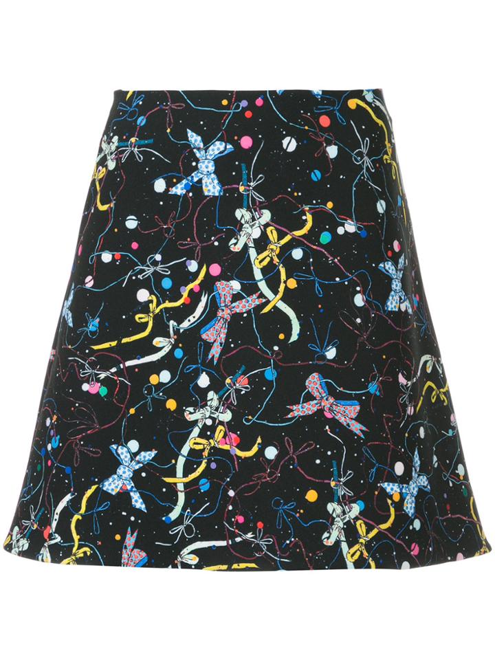 Romance Was Born Cosmos Bow Skirt - Black